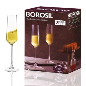 borosil champagne glass set