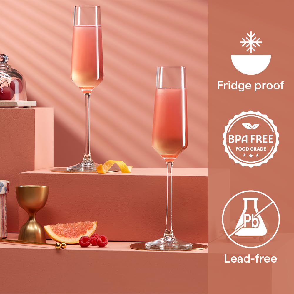 borosil champagne glass set - Image 3